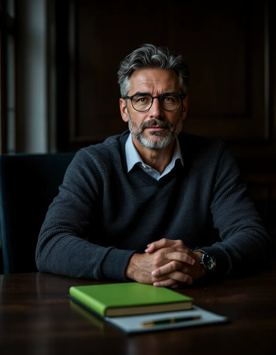 Daniel, founder of Kairos Advisory, at his desk